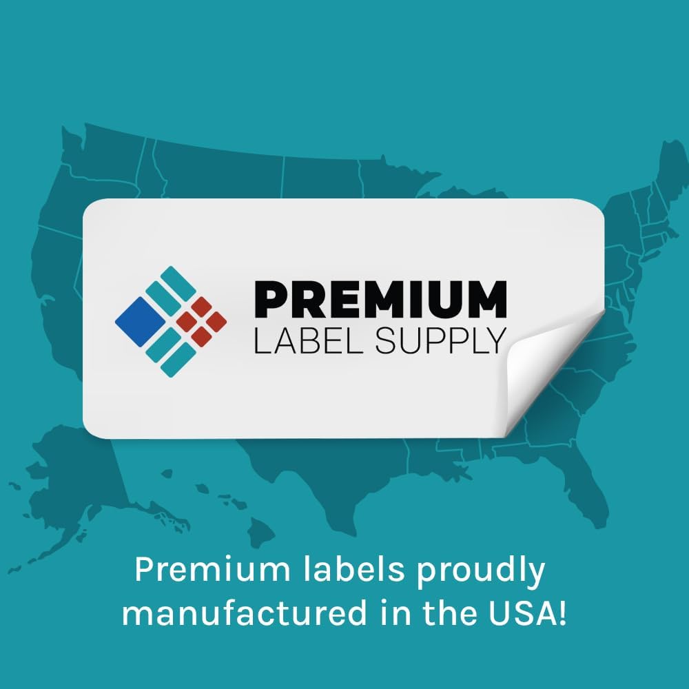 Premium Label Supply Waterproof Matte White Sticker Labels – 3.5" x 5" – Laser Printers Only – (4 per Sheet), 1000 Sheets - 4,000 Total Adhesive Labels