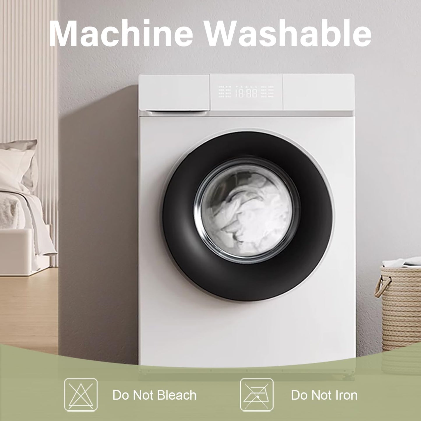 California King Mattress Protector Waterproof Mattress Pad Washable Bamboo Rayon Mattress Cover Breathable Noiseless Bed Protector 5" - 21'' Elastic Fitted Deep Pocket