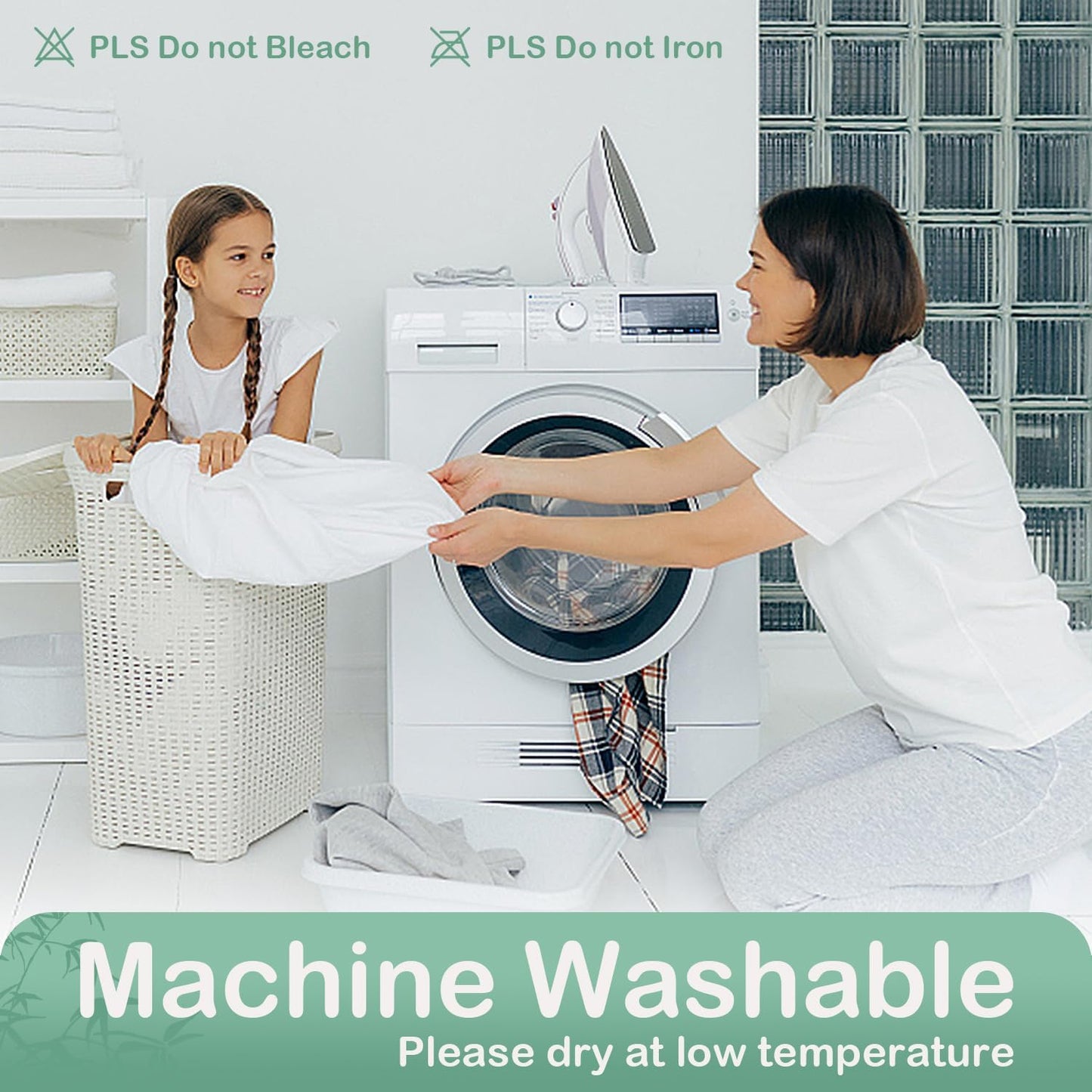 Full Size Mattress Protector Waterproof Mattress Pad Washable Bamboo Rayon Mattress Cover Breathable Noiseless Bed Protector 5" - 21'' Elastic Fitted Deep Pocket