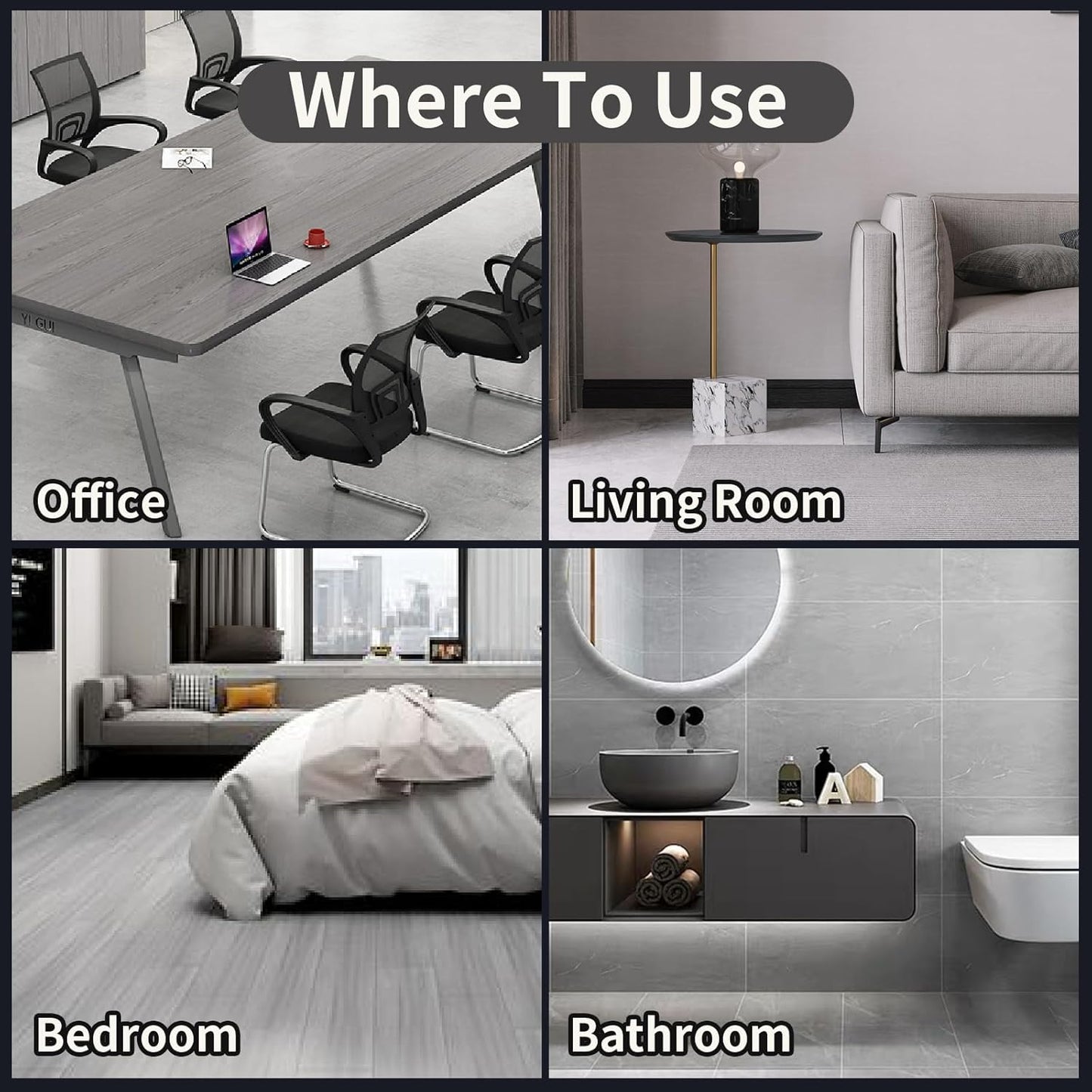 Wood Repair Kit, 13Pcs Wood Fillers, Furniture Repair Kit Scratch Cover for Wood Cracks, Stains, Discoloration for Furniture, Table, Door, Cabinet, Floor Wood Touch Up Wood Stain Paint, Gray