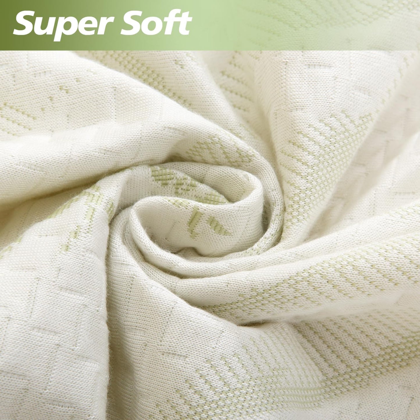 Twin Mattress Protector Waterproof Mattress Pad Washable Bamboo Rayon Mattress Cover Breathable Noiseless Bed Protector 5" - 21'' Elastic Fitted Deep Pocket