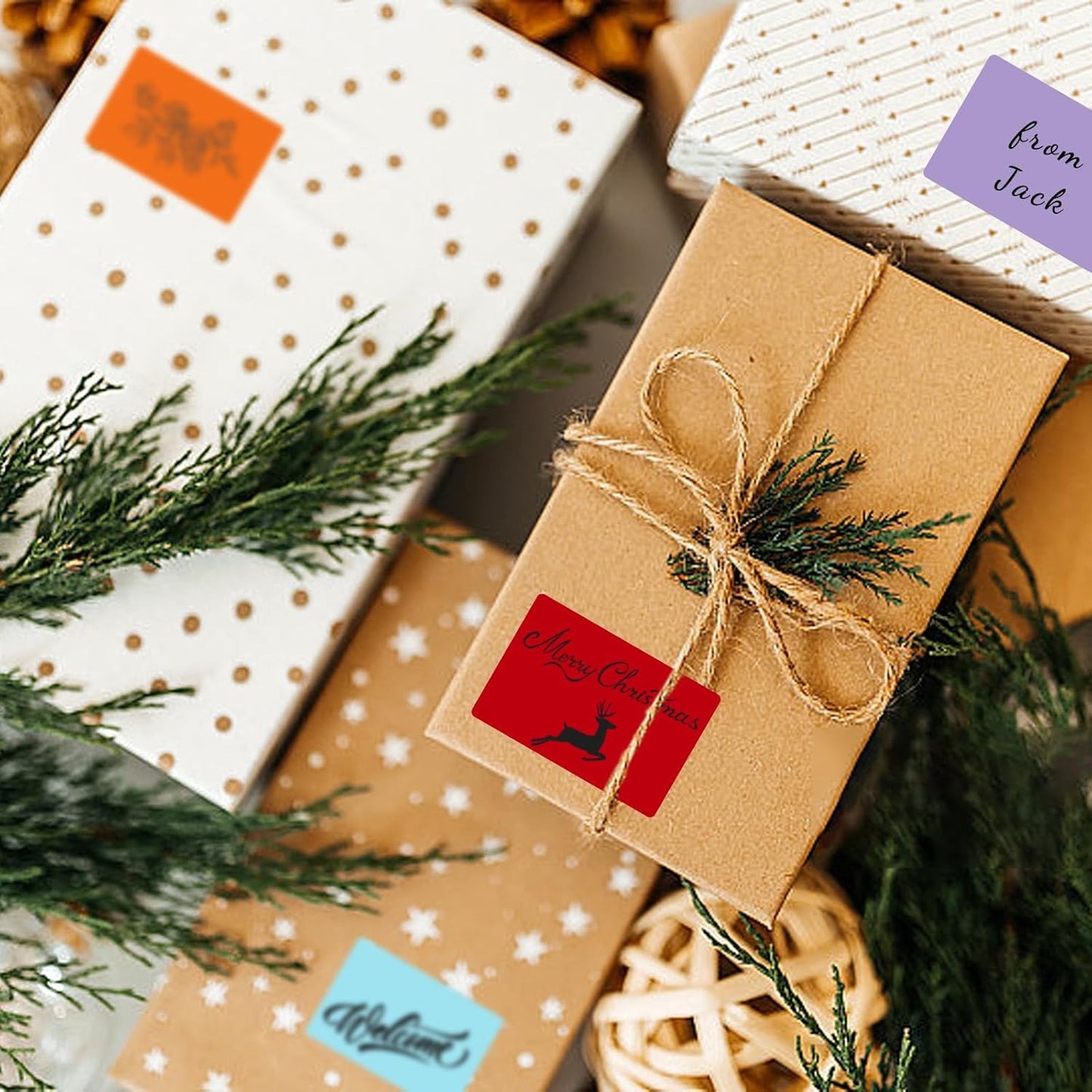 2×3 Inch Red Removable Thermal Labels,Self-Adhesive Square Direct Thermal Labels,300 Sheets per Roll with Perforated Lines