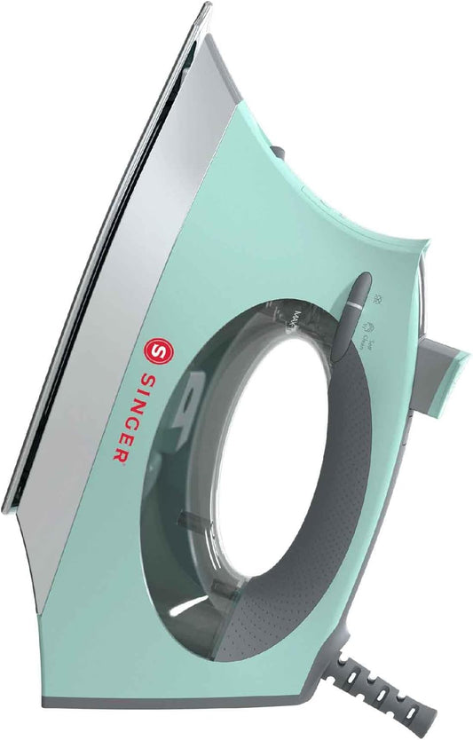 SINGER SteamCraft Plus Digital Display Iron, Five Fabric Settings, OnPoint Tip for Easy Ironing, 1750W, Vertical Steam, 300ml Tank, Stainless Steel Soleplate, Auto Shut Off after 30 Minutes