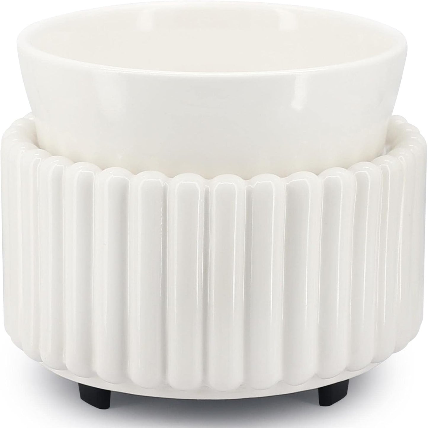 Ceramic Wax Melt Warmer 3-in-1 Candle Wax Warmer for Scented Wax Melter Electric Fragrance Wax Burner for Home Office Bedroom Gift & Decor…