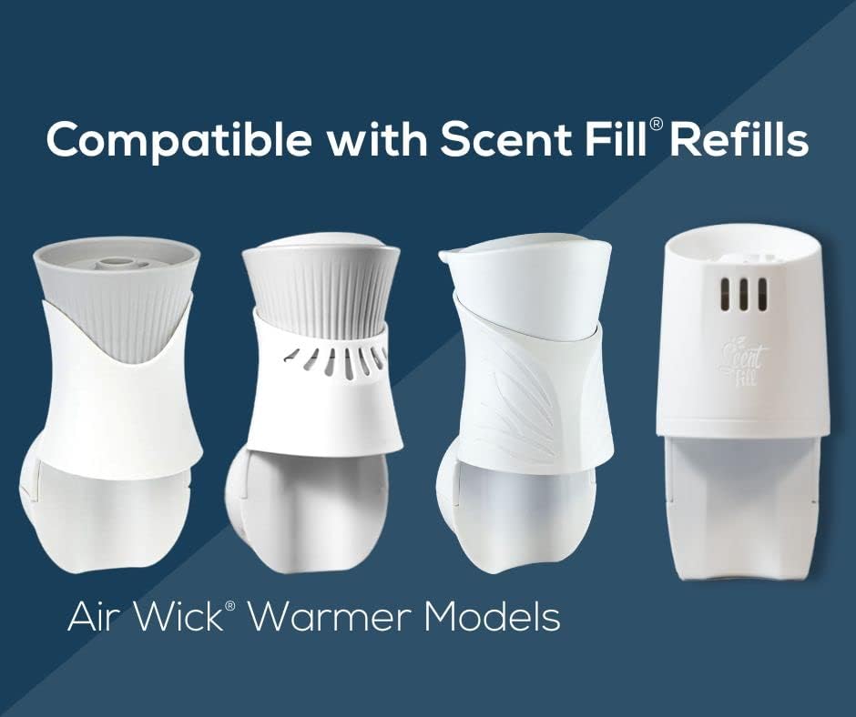 Scent Fill Ocean Minerals Plug in Air Freshener, Scented Oil Refills, 4 Plug In Refills - Air Fresheners for Home, Bathroom, Kitchen, & More - Room Fresheners