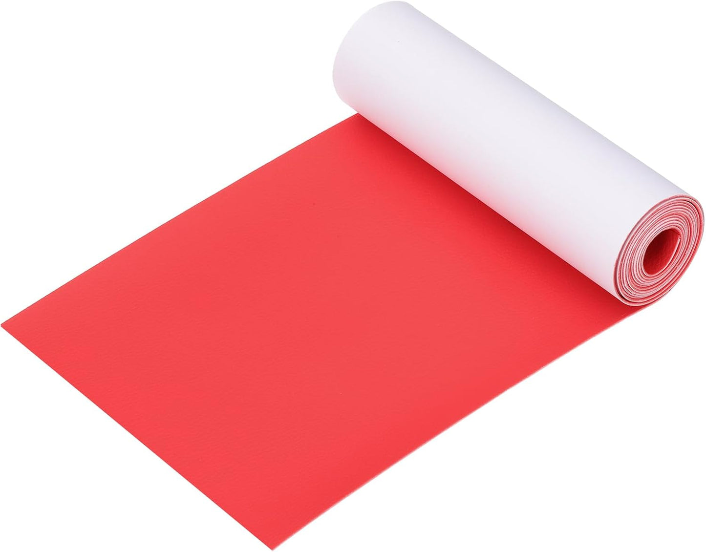 PATIKIL Leather Patches Tape for Furniture, 6.3 x 61 Inch Self Adhesive Vinyl Leather Repair Kit Cover Sheet for Couch, Sofa, Car Seats, Office Chair, Red