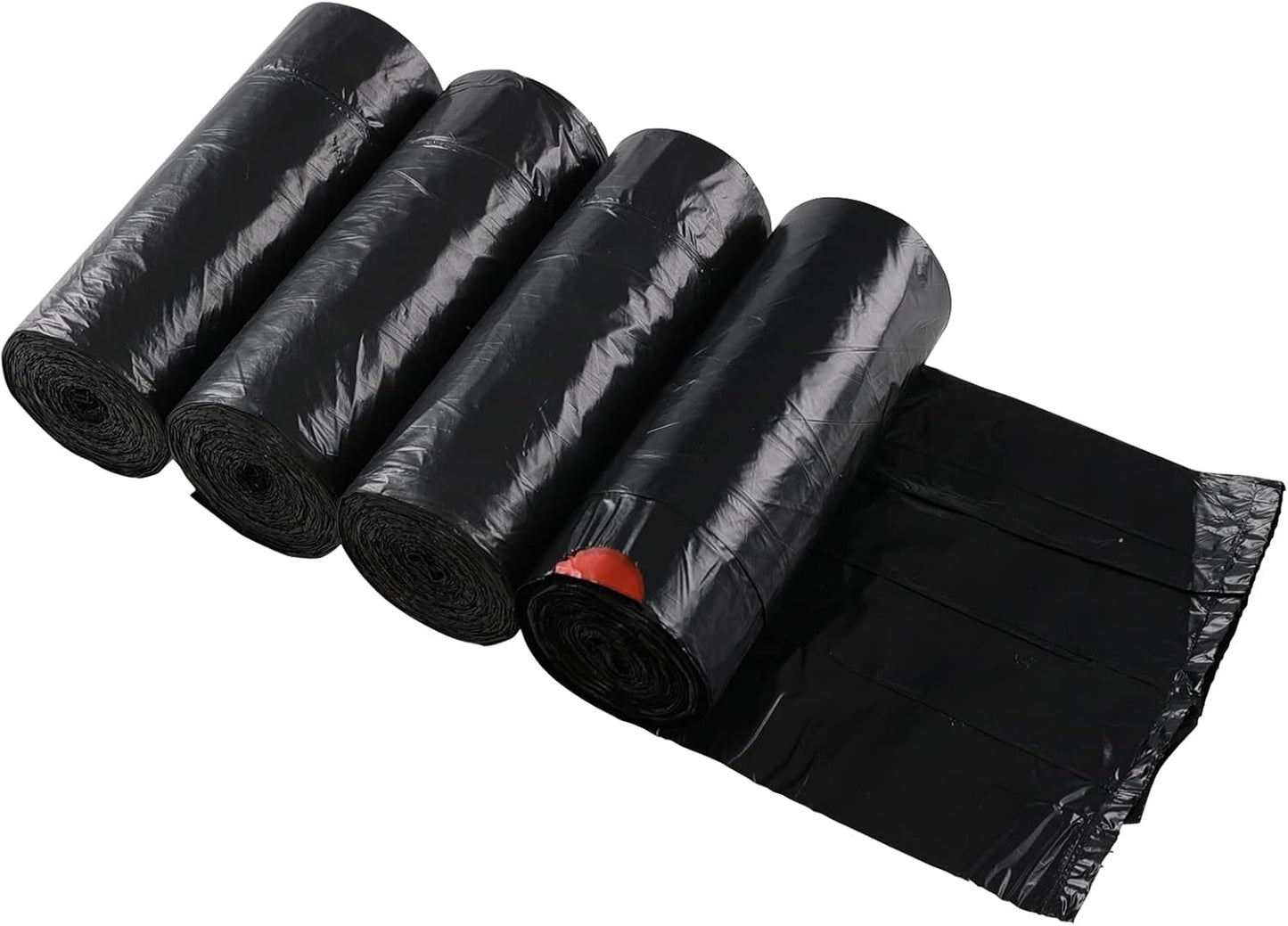 1.5 Gallon Drawstring Trash Bags, Small Black Garbage Bags, 208 Bags
