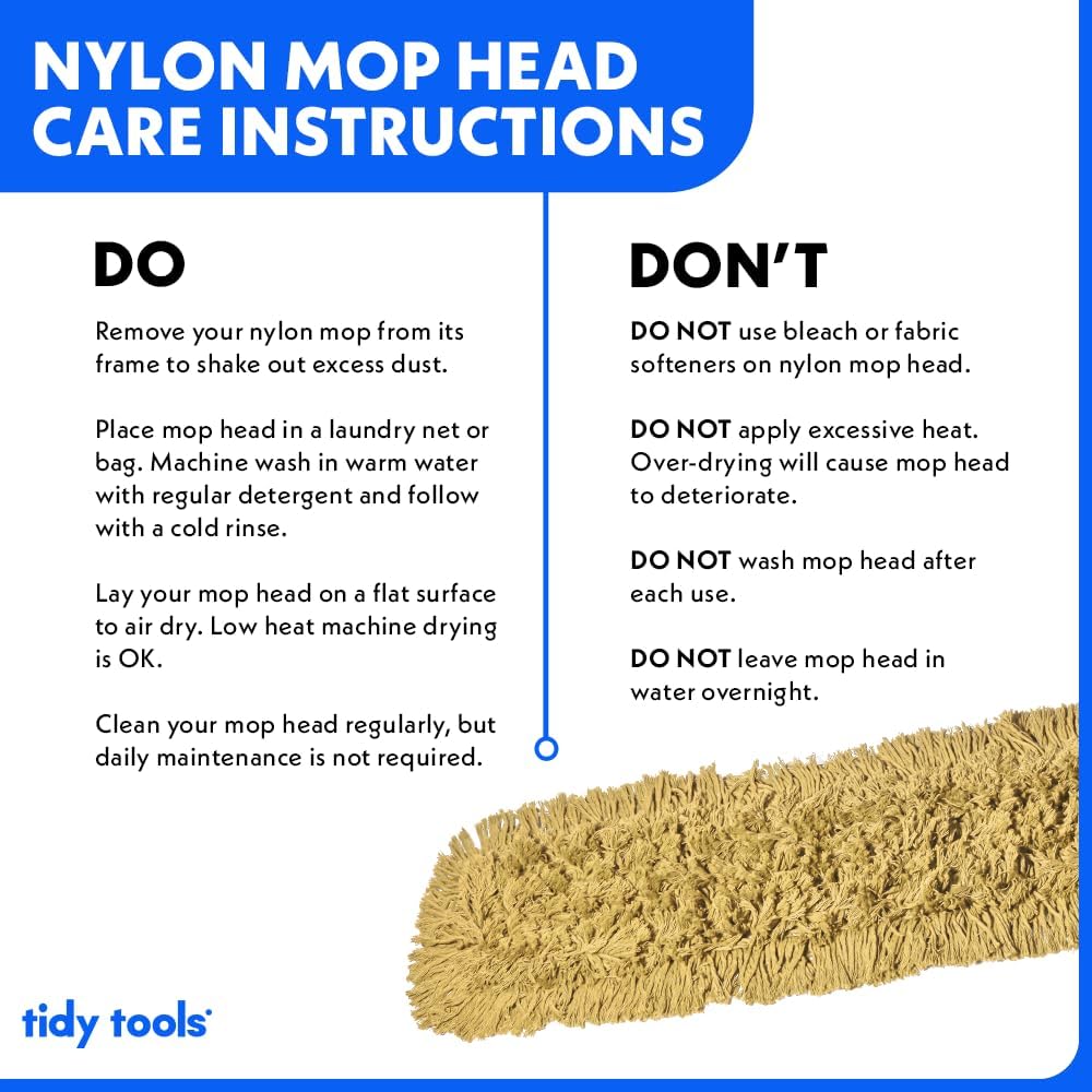 24 Inch Yellow Commercial Dust Mop & Floor Sweeper with Extendable Handle – Mop for Hardwood, Tile, and Concrete Floor Cleaning