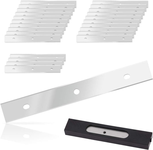 EHDIS 6 inch Razor Blades Paint Scraper Replacement Stainless Steel Blades for Window Scrapers, Double Edged, Pack of 25
