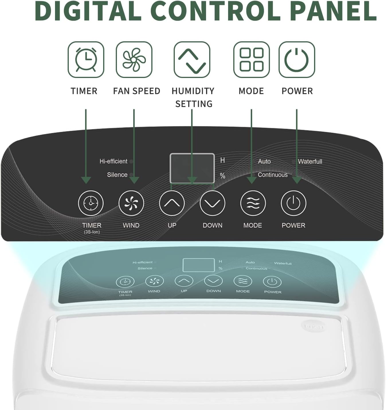 Shinco 40 Pints Dehumidifier for Home and Basements, 2000 Sq.Ft Dehumidifiers with Drain Hose, Auto or Manual Drainage, Auto Defrost, Quietly Remove Moisture, Intelligent Humidity Control, 24HR Timer