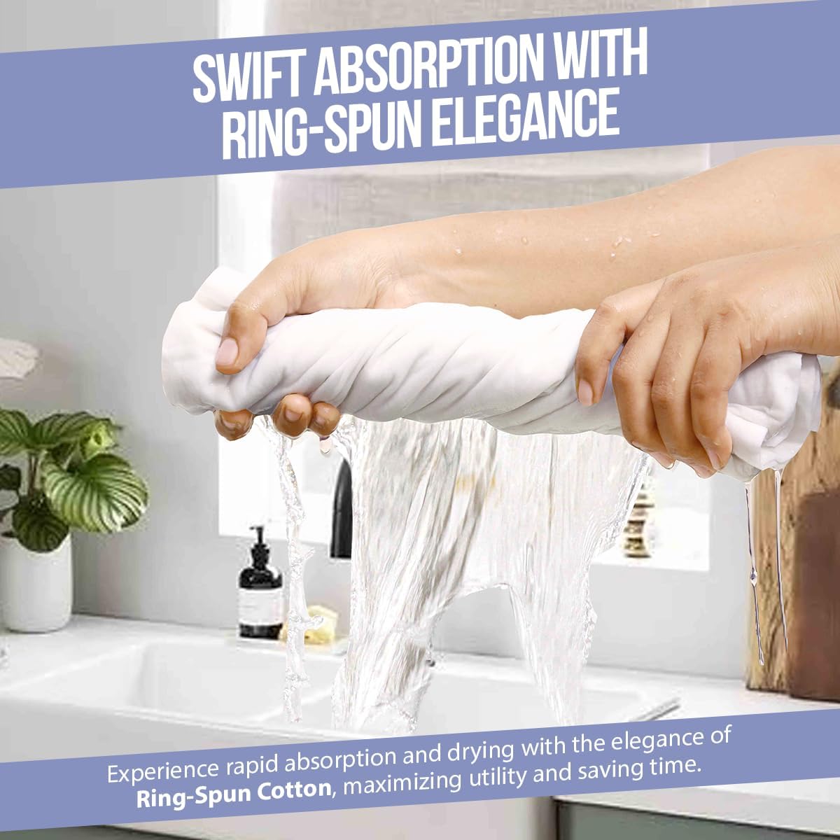 WHITEWRAP Flour Sack Towels| Tea Towel for Crafts| Kitchen Dish Cotton Blank Towel for Embroidery|Baking Bread Proofing Linen Cover| Thick Absorbent Quick Dry| 3 Pack 28"x28" Natural