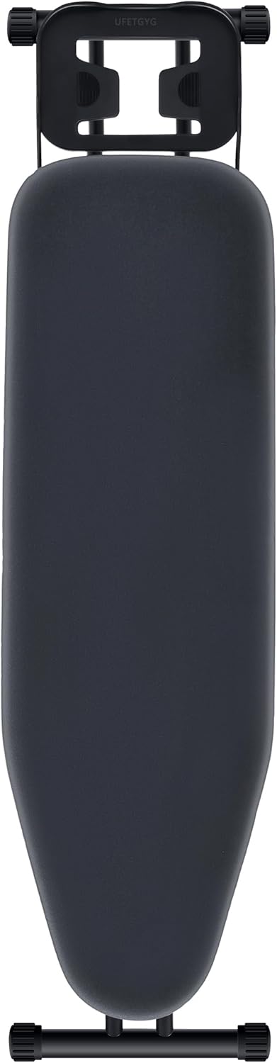 Ironing Board, Metal Panel Iron Board |43" X 13" W/with Iron Rest | Full Metal Construction| Height Adjustable | Heat & Scorch Resistant Fabric | Anti-Skid Feet | Heavy Duty| Easy to Fold