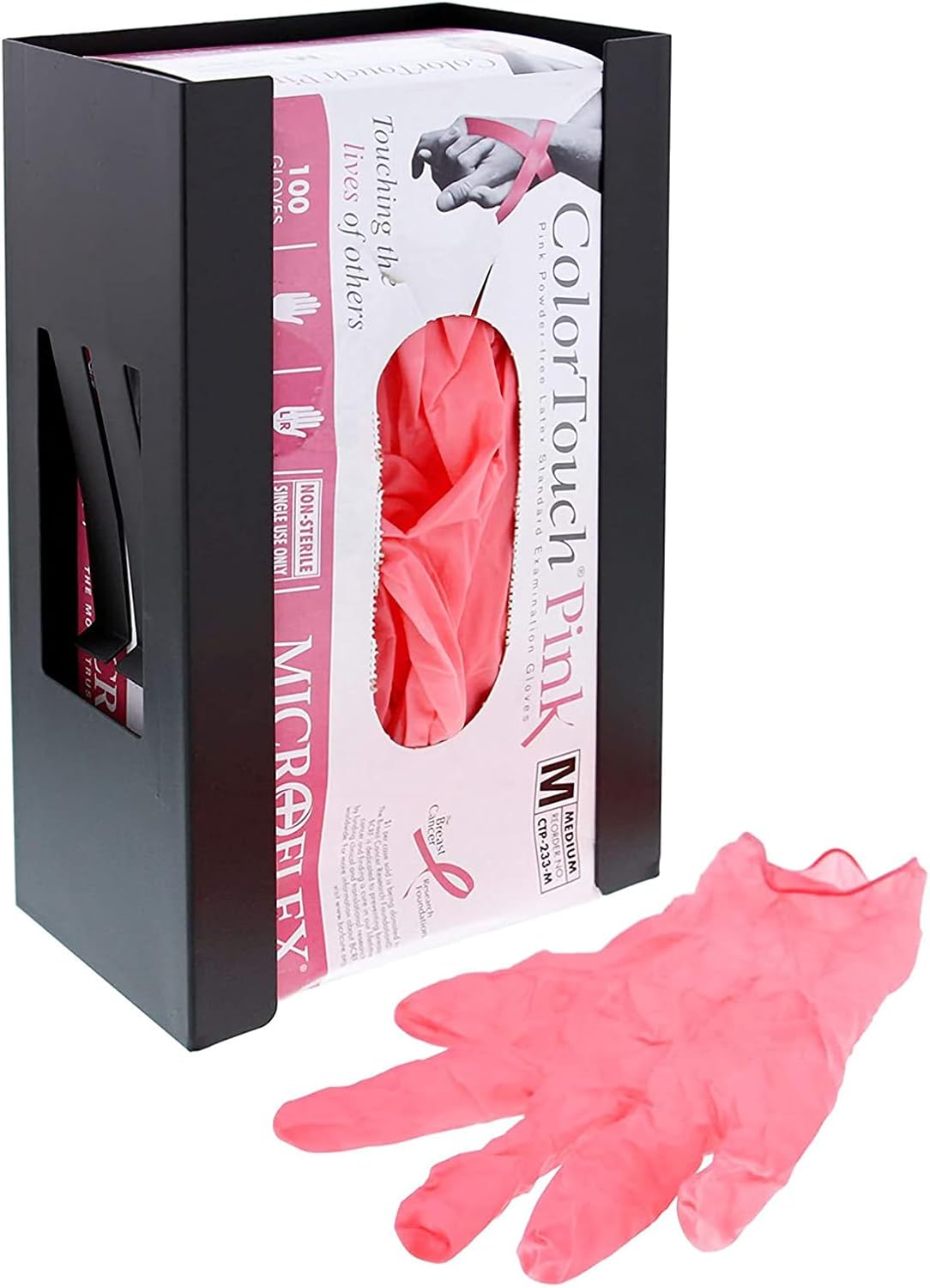 AIRTOON Magnetic Glove Dispenser, Disposable Gloves Box Holder, Glove Holder for Wall Mount, Magnetic Glove Box Holder, Black