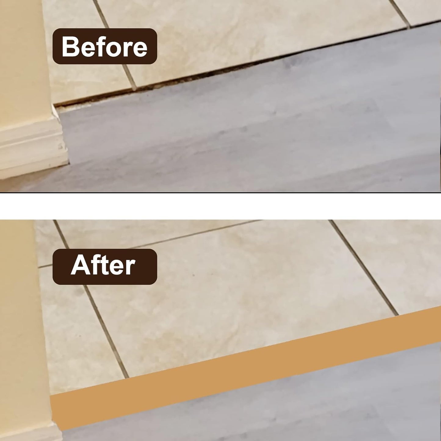 Floor/Door Flat Transition Strip & Self Adhesive Floor Vinyl Floor Edge Trim Laminate Floor Gap Covering Joining Strip