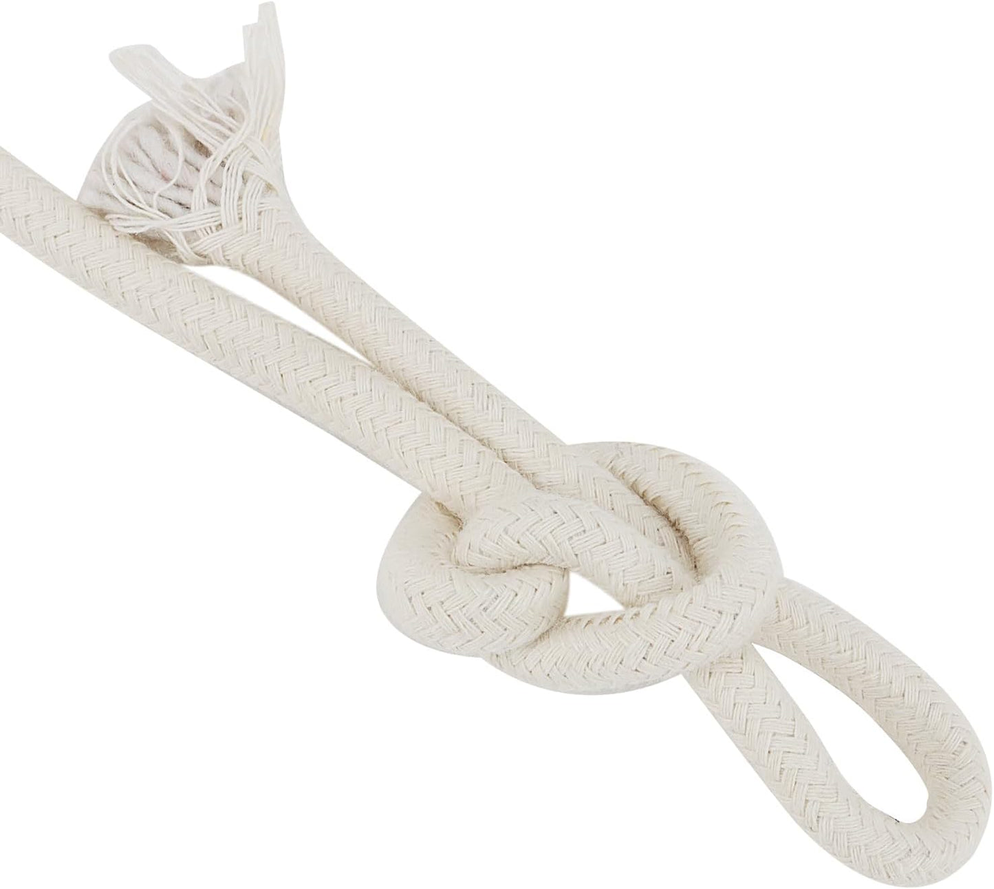 SOUJAP 328 Feet 5/16 Inch Cotton Rope, White Cotton Sash Cord, 8mm Thick Cotton Clothesline Rope for DIY, Decoration, Tie Down