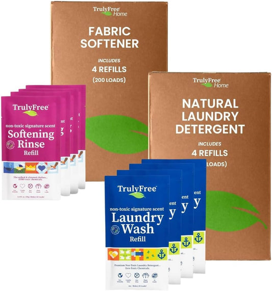TRULY FREE - Laundry Detergent for Sensitive Skin + Signature Scent Fabric Softener
