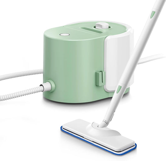 Newbealer Heavy-Duty Steam Cleaner for Home, Stainless Steel Boiler, Steam Mop with 25-Piece Accessories, Max 5 Bar, Multi-Purpose Steamer for Floors, Cars, Furniture, Tiles, and More