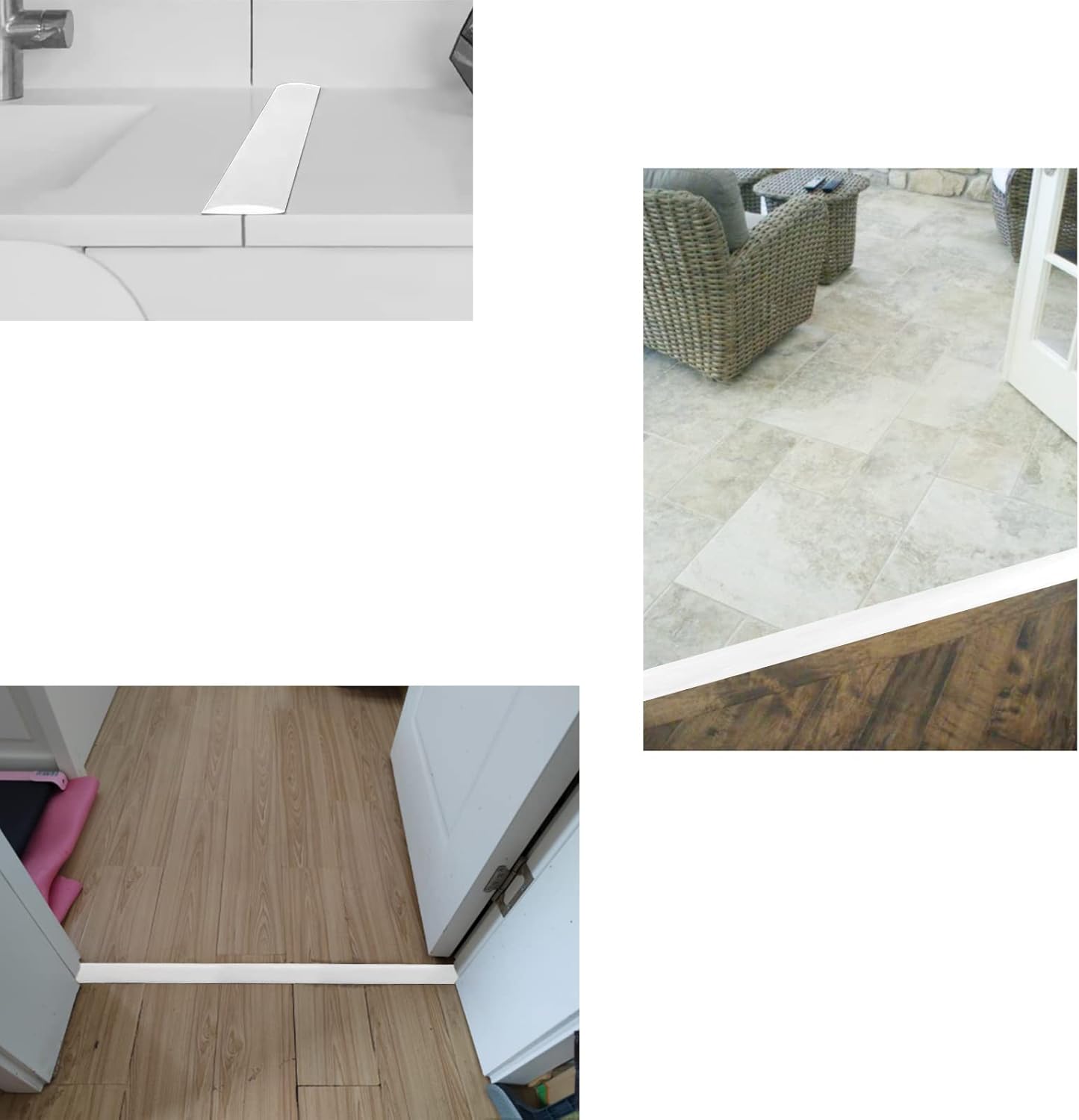 Floor Transition Strip & Self Adhesive Floor Vinyl Floor Edge Trim Laminate Floor Gap Covering Joining Strip