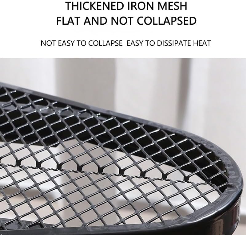 Ironing Board Full Size,Heavy Duty Small Iron Board with Heat Resistant Cover, Iron Rest - No Assembly Required (43 x 12 x 32 Inches) (Gray)