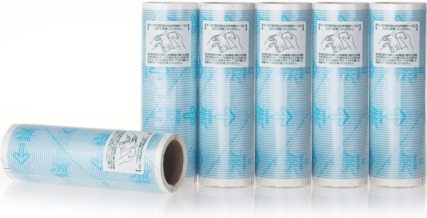 UNIKON Pet Hair Lint Roller Refills Pet Hair Removal Refills, Japanese Sticky Mop Refill 180 Sheets, 6 Packs