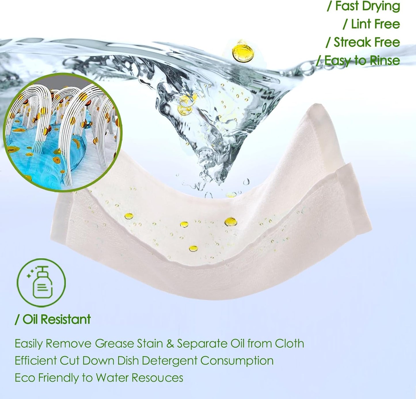 JEFFSUN Dish Cloths 12 Pack, 10x14 inch Small Kitchen Washcloths, Lint Free Fast Dry Reusable Cleaning Cloth, Ultra Soft & Scratch Free Terry Dish Rag, Easy to Rinse Multicolor Dishcloths