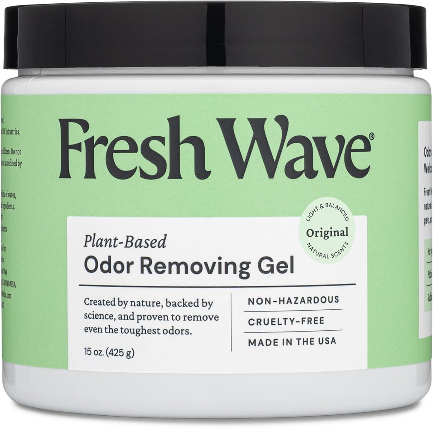 Fresh Wave Odor Removing Gel, 15 oz. - Odor Absorbers for Home, Safer Odor Relief, Natural Plant-Based Odor Eliminator, Every 15 oz. lasts 30-60 Days, For Cooking, Trash & Pets