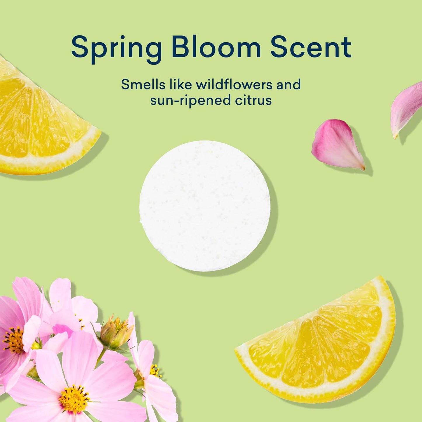 BLUELAND Laundry Detergent Tablets, 120 Count, Spring Bloom Scent, Plastic-Free Eco-Friendly Pods, Sheets, Liquid Alternative - Safe for Sensitive Skin, Gentle