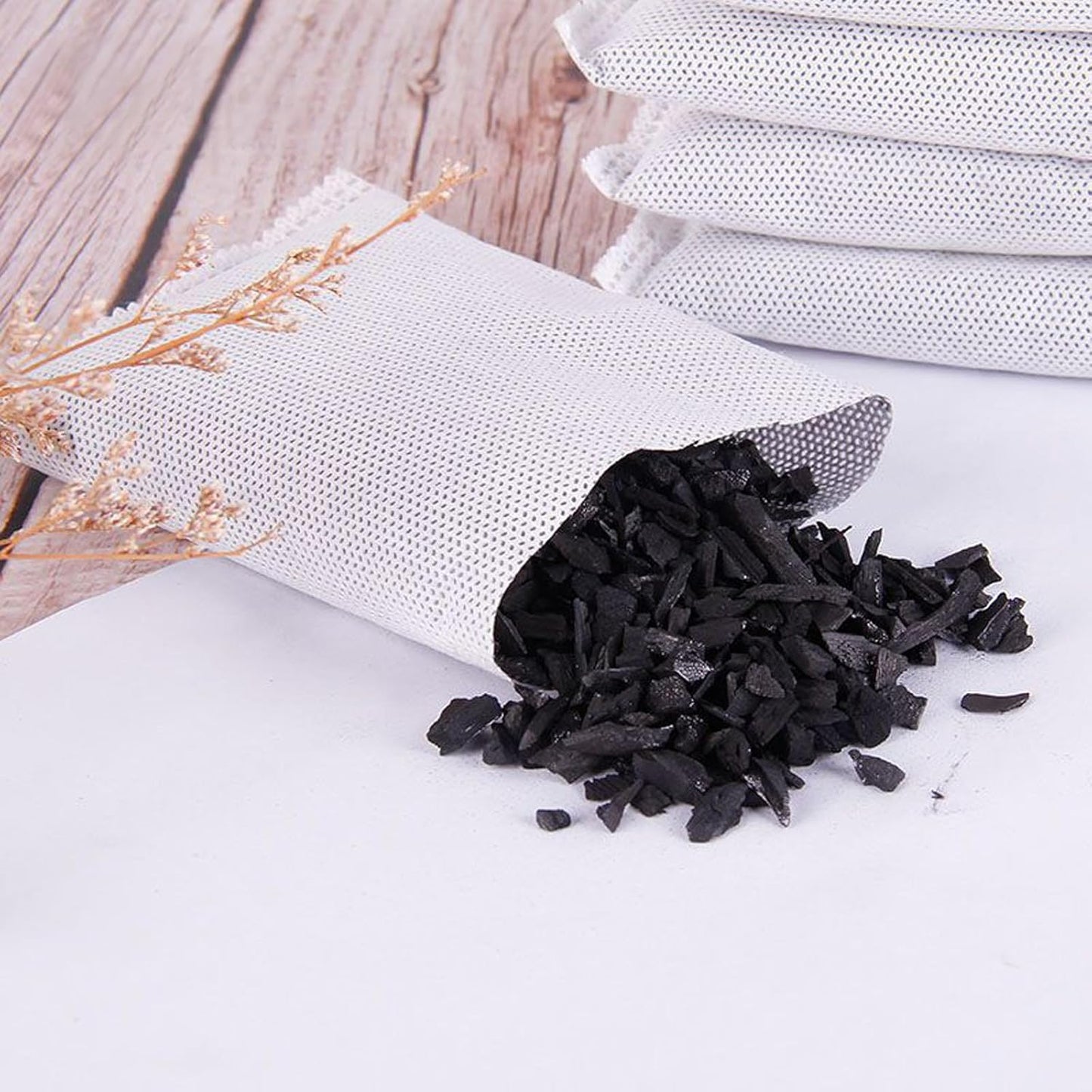 10 Pack Activated Charcoal Odor Absorbe Trash Can Deodorizer, Car Air Freshener, Shoe Deodorizer, Odor Eliminators For Storng Odor,50g/pack