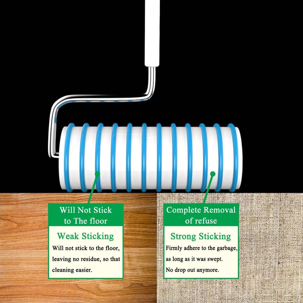 Pet Hair Lint Roller Refills Pet Hair Removal Refills, Japanese UNIKON 802 Sticky Mop Refill 90 Sheets, 3 Packs