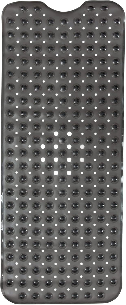 ENKOSI Bath Mat - Large Non Slip Bathtub & Shower Mat - Extra Long 40 x 16 Inch Bathroom Mats for Tub Nonslip Anti Slip Bathmats (40x16 Charcoal 1-Pack)