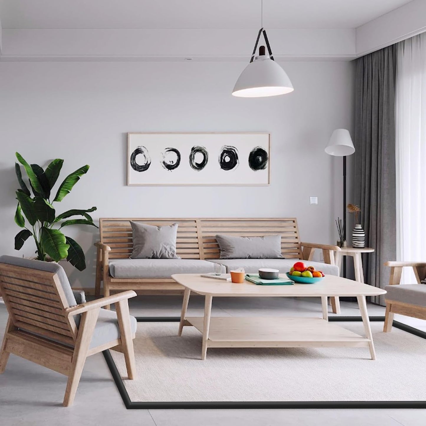 Self Adhesive Carpet Transition Strip with Edge Trim, Designed for Seamless Transitions from Carpet to Tile or Vinyl Floors, Perfect for Doorways.(Black,24ft)