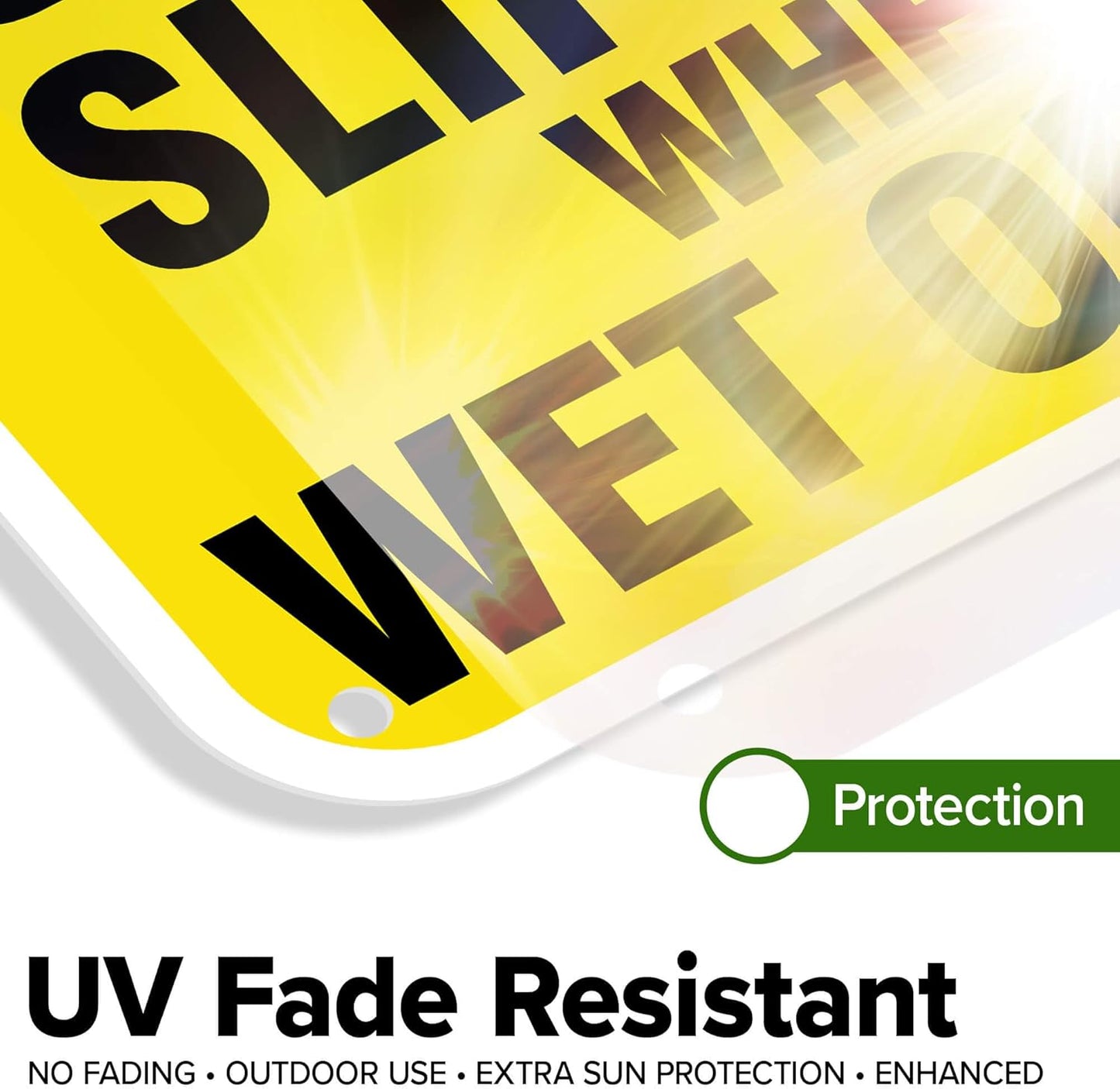 Caution Slippery When Wet Sign or ICY Sign, 12"x18" Polyethylene, Indoor/Outdoor Use, USA MADE By My Sign Center