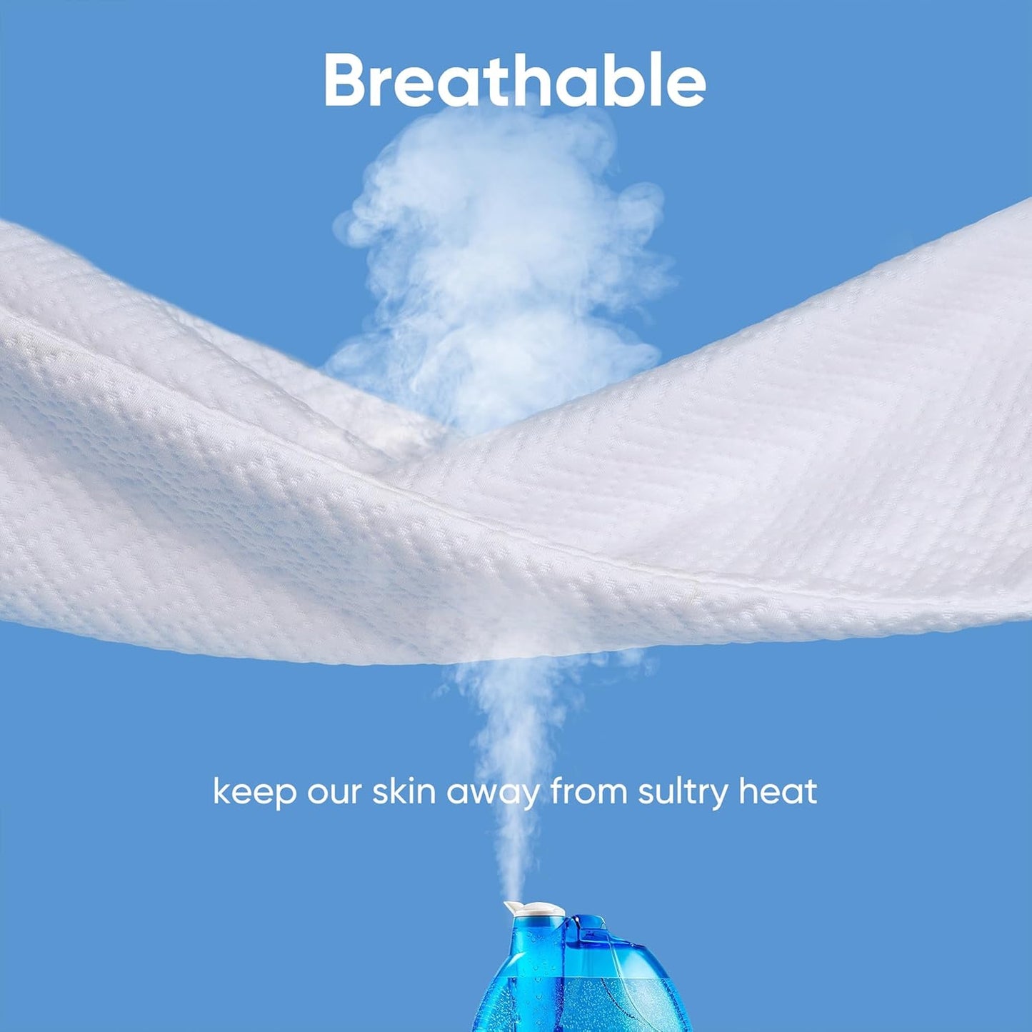 Cooling Waterproof Mattress Protector King Size, Mattress Cover 3D Air Fabric Mattress Pad Cover Smooth Soft Breathable Noiseless, 8''-21'' Deep Pocket