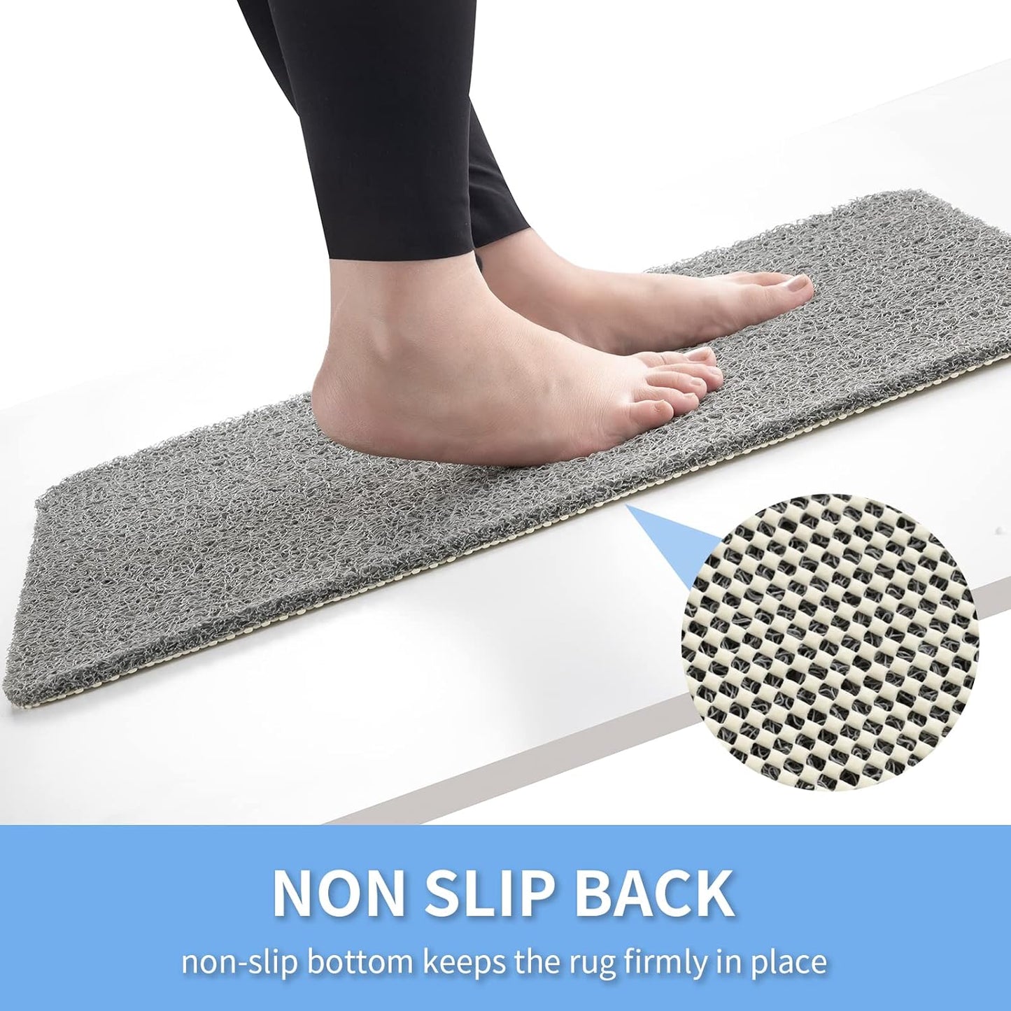 Non Slip Bathtub Mat,Anti Slip Shower Mat,Fast Drying Bath Tub Mats,Foot Scrubber Mat,Anti Slip Mat for Tub,Floor,Bathroom,Home,Kitchen,Hotel