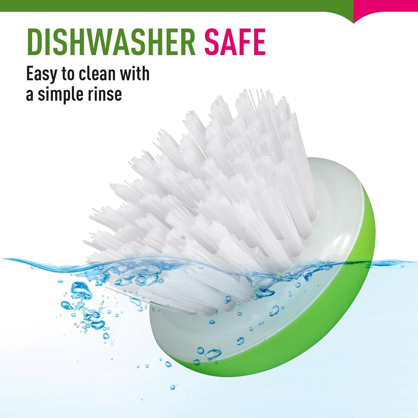 Vegetable Brush Scrubber for Food – 2Pcs Set Fruit and Veggie Brush – Silicone Top and Ultra-Strong Bristles Potato Scrubber – Palm Held Ergonomic Design – Easy to Clean – Red and Green