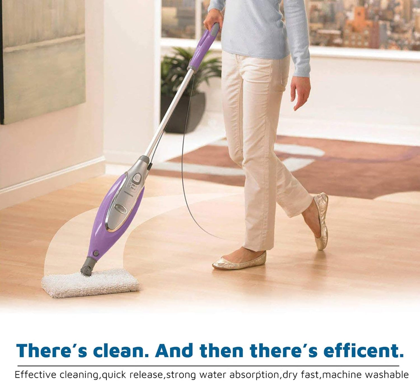 Flammi Steam Mop Replacement Pads for Shark Steam Pocket Mop S3500 Series S3501 S3601 S3550 S3901 SE450 S3801CO S3601D S2901 S2902, 2 Pack