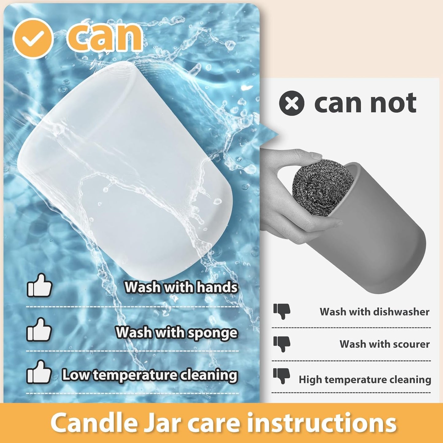 Thick Candle Jars for Making Candles 12 Pcs, 7 OZ Empty Jars with Wood Lids for Candle Making, Sample Container, Frosted Yellow