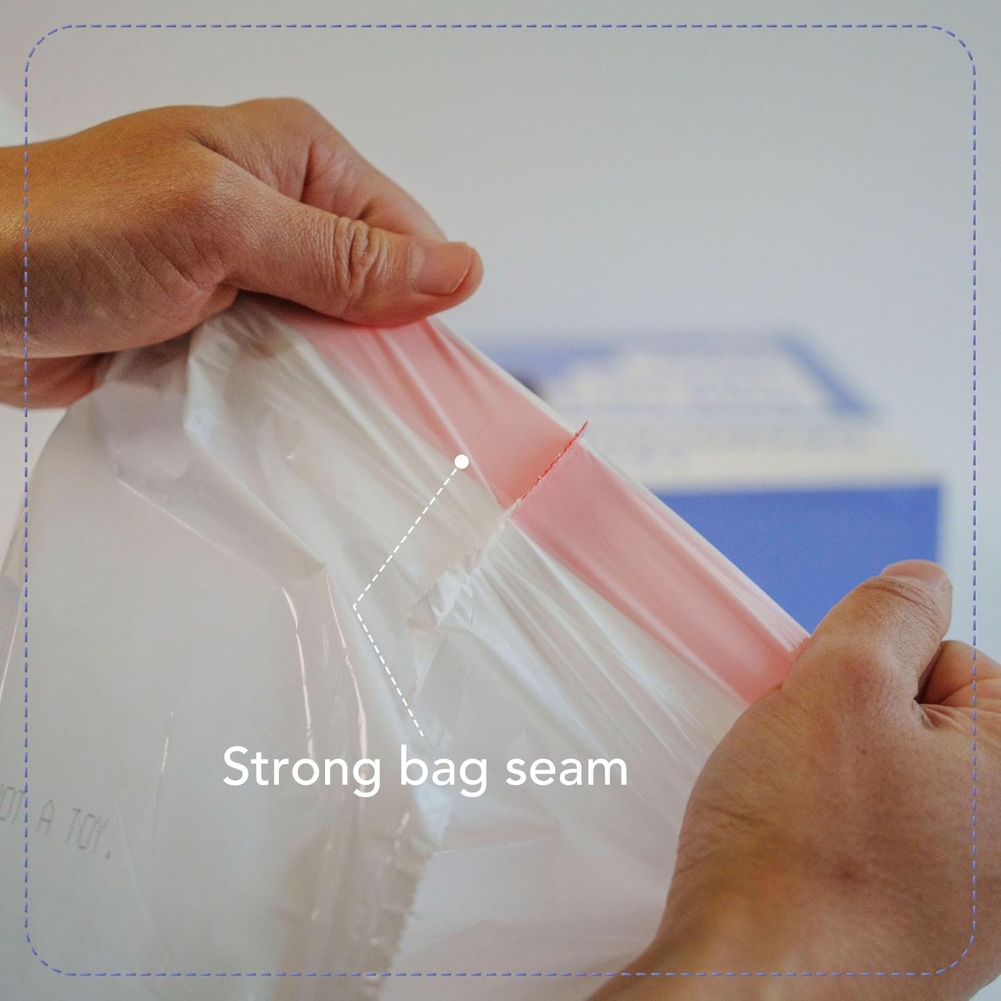 13 Gallon Drawstring Trash Bags, Lavender Scented 200 Count Tall Kichen Garbage Bags, Pre-Separated, Odor Control, Ultra Strong, Leakproof, Sturdy, White