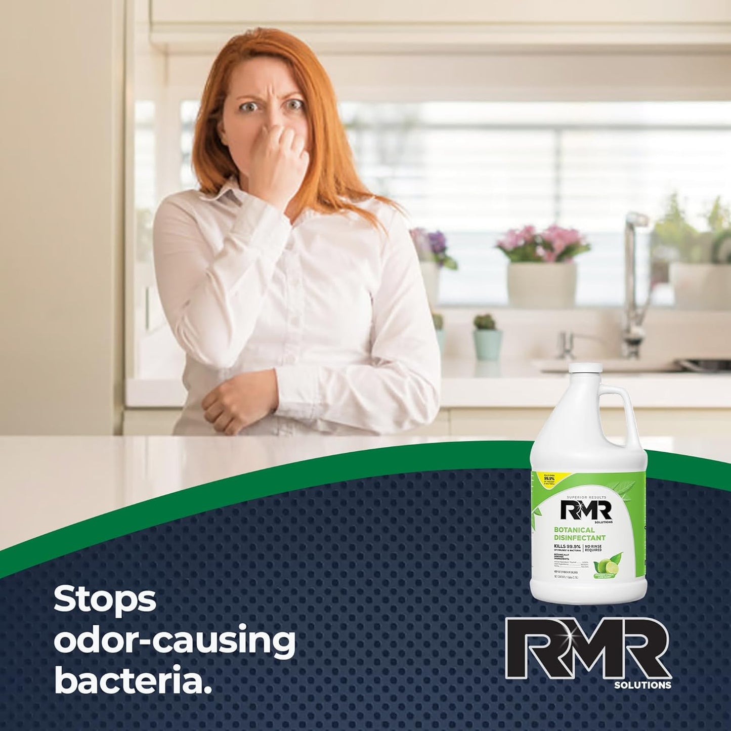 RMR Brands Botanical Disinfectant and Cleaner, Kills 99% of Household Bacteria and Viruses, EPA Registered, 1 Gallon