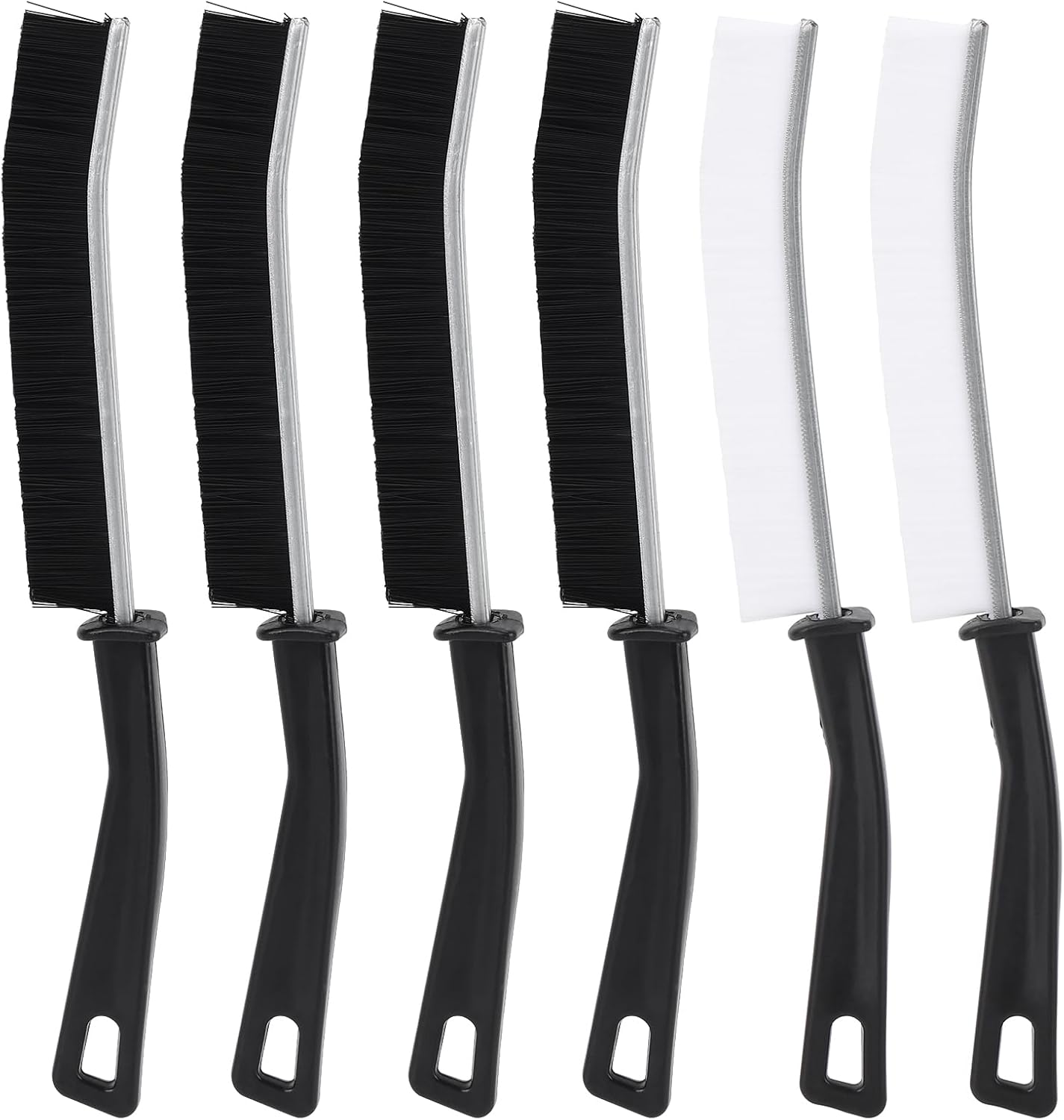 6Pcs Hard Bristle Crevice Cleaning Brush, Grout Cleaner Brush, Multifunctional Gap Cleaning Tool for Household Use, Bathroom, Kitchen, Window,Toilet