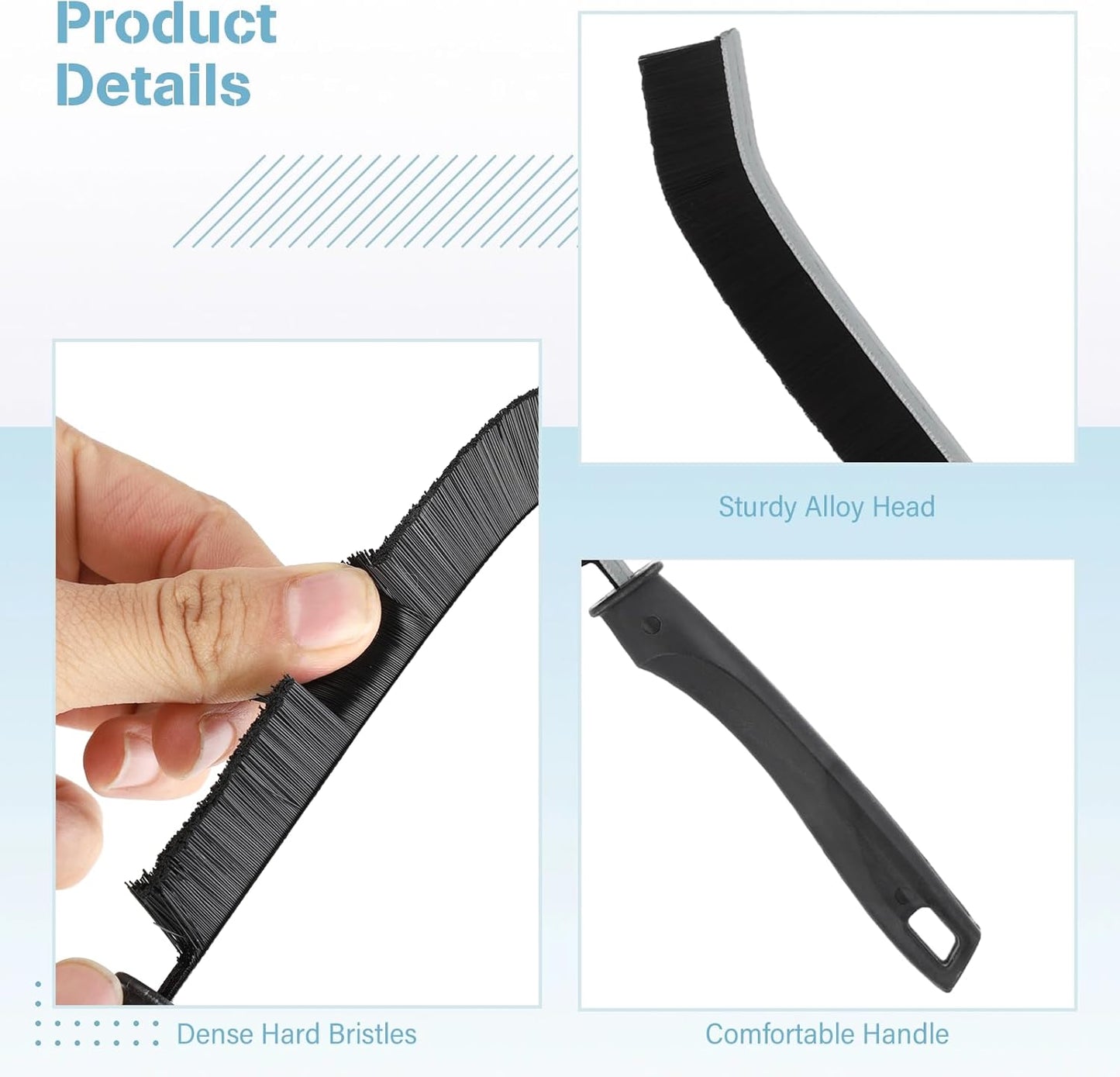 Crevice Cleaning Brush, 40 PCS Hard Bristled Crevice Cleaning Brush, Gap Cleaning Brush, Multifunctional Crevice Cleaning Brushes for Household Use, Dead Corners Brushes Window and Door Gap