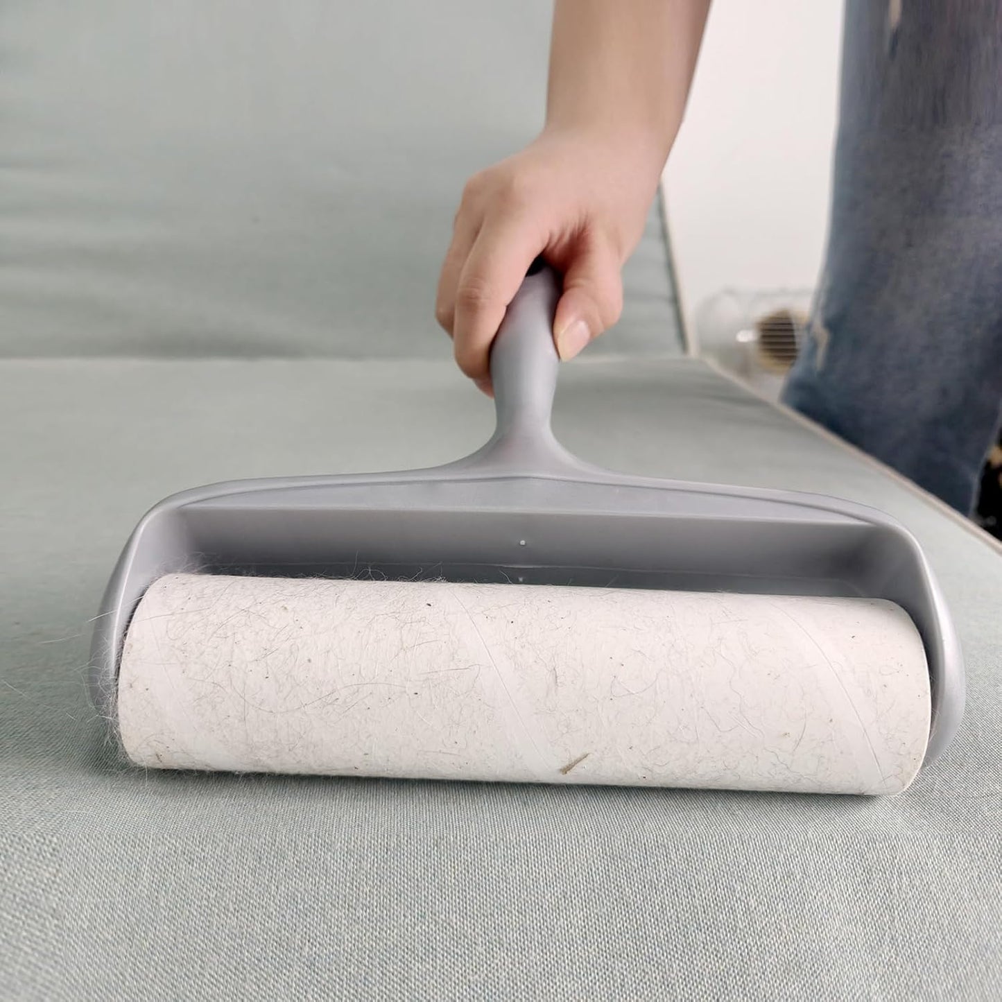 8 inch Large Surface Lint Roller Refills for Scotch-Brite 50% Stickier 8" Wide Lint Roller Replacement Refills for Pet Hair Extra Sticky 60 Sheets per Refill Pack of 6 Total 360 Sheets