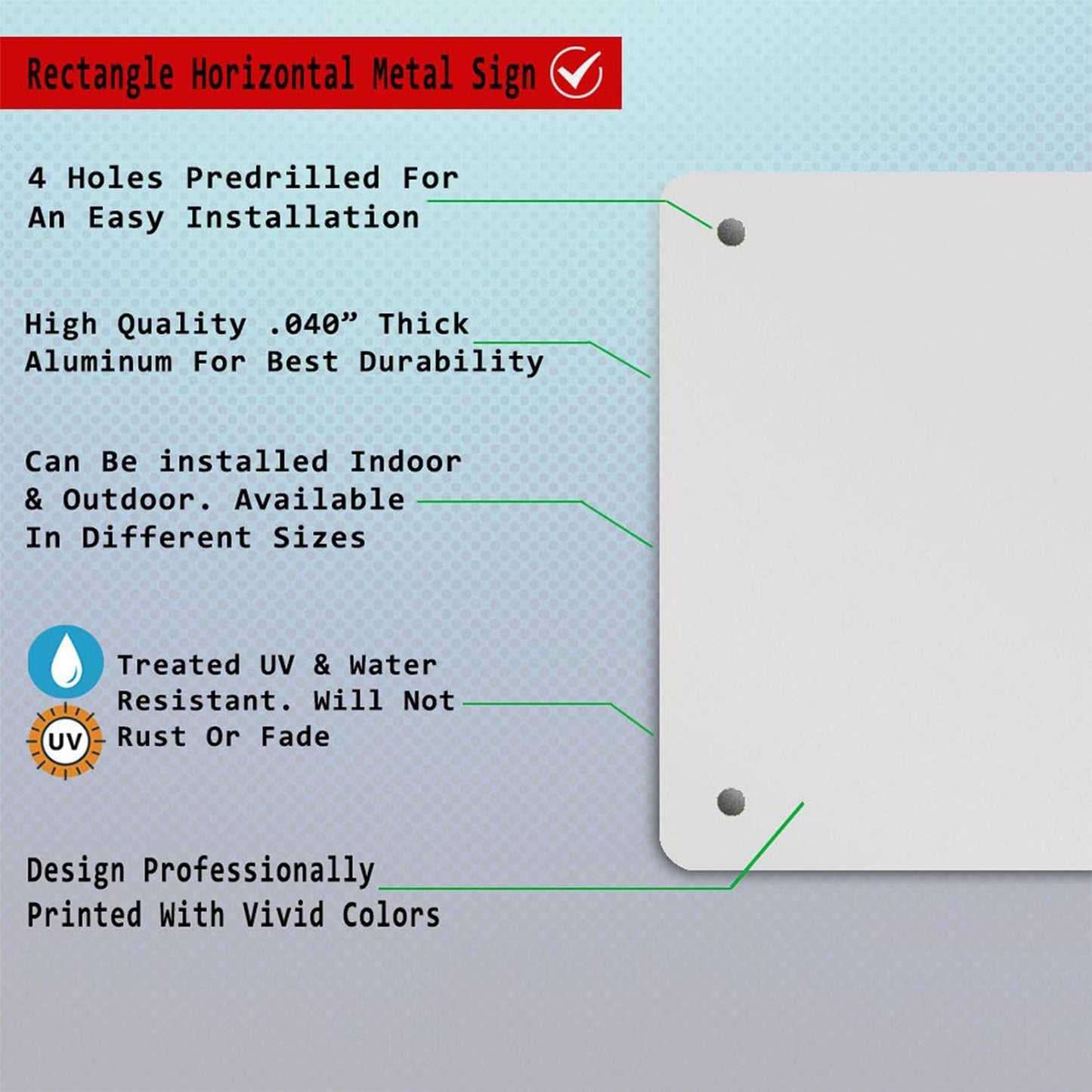 Repaly Personalized signs,Aluminum Weatherproof Metal Sign Multiple Sizes Custom Personalized Text And picture Here,hazard sign,garden sign,custom door sign,Customised business signs Green 12×8