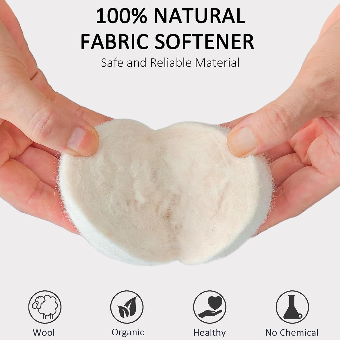 24 Pack Wool Dryer Balls XL Reusable Laundry Balls for Dryer Natural Fabric Softener Ball with 1 Storage Bags Reduce Wrinkles and Decrease Drying Time