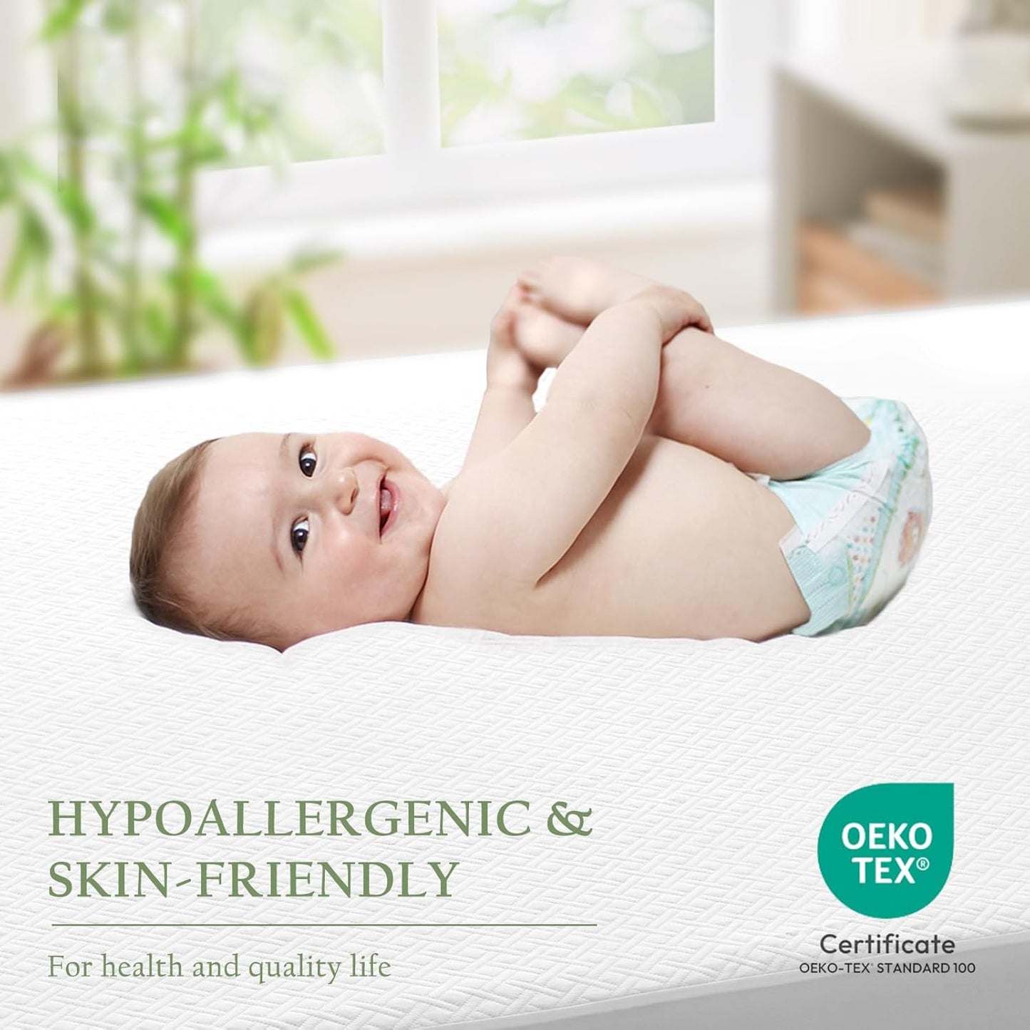 100% Waterproof King Mattress Protector, Breathable Bamboo Rayon Mattress Cover with 8”-21” Deep Pocket, Noiseless Cool 3D Air Mattress Cover, Hypoallergenic & Odor Resistant