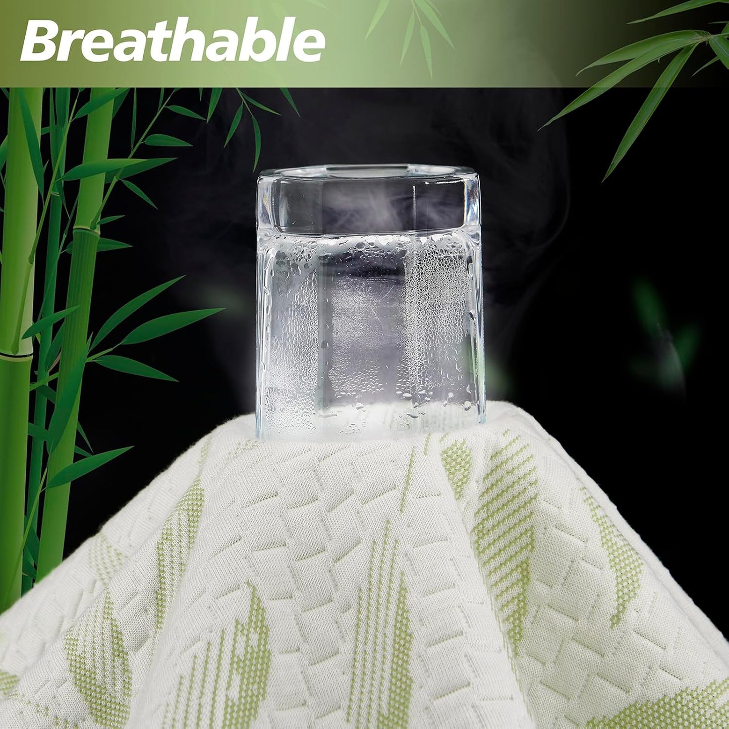 King Mattress Protector Waterproof Mattress Pad Washable Bamboo Rayon Mattress Cover Breathable Noiseless Bed Protector 5" - 21'' Elastic Fitted Deep Pocket