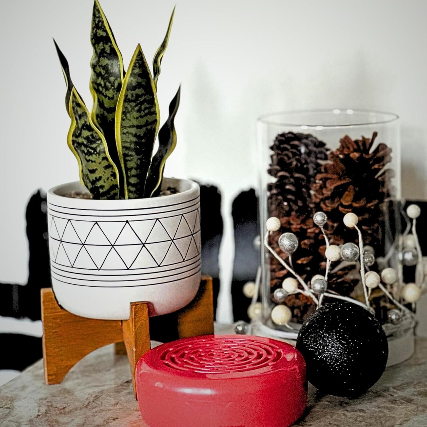 Citrus Magic Holiday Odor Absorbing Solid Air Freshener, Holly Jolly Peppermint, 7-Ounce