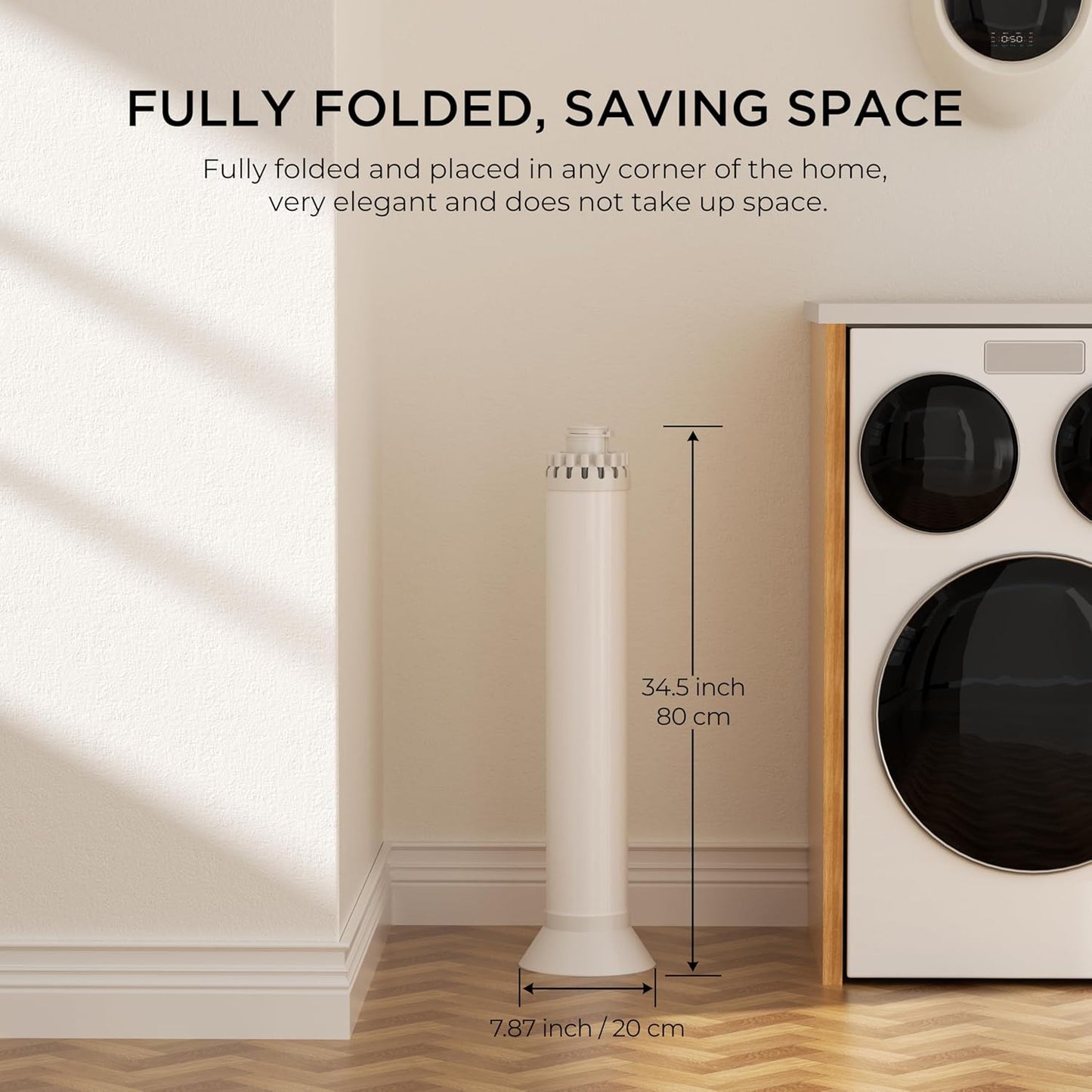 4-Legged Clothes Drying Rack, Portable Dryer Rack with 20 Clips, Outdoor Laundry Drying Rack with 4 Pulleys, Collapsible Drying Rack Clothing, Aluminum Hanging Dryer Rack for Clothes, Socks