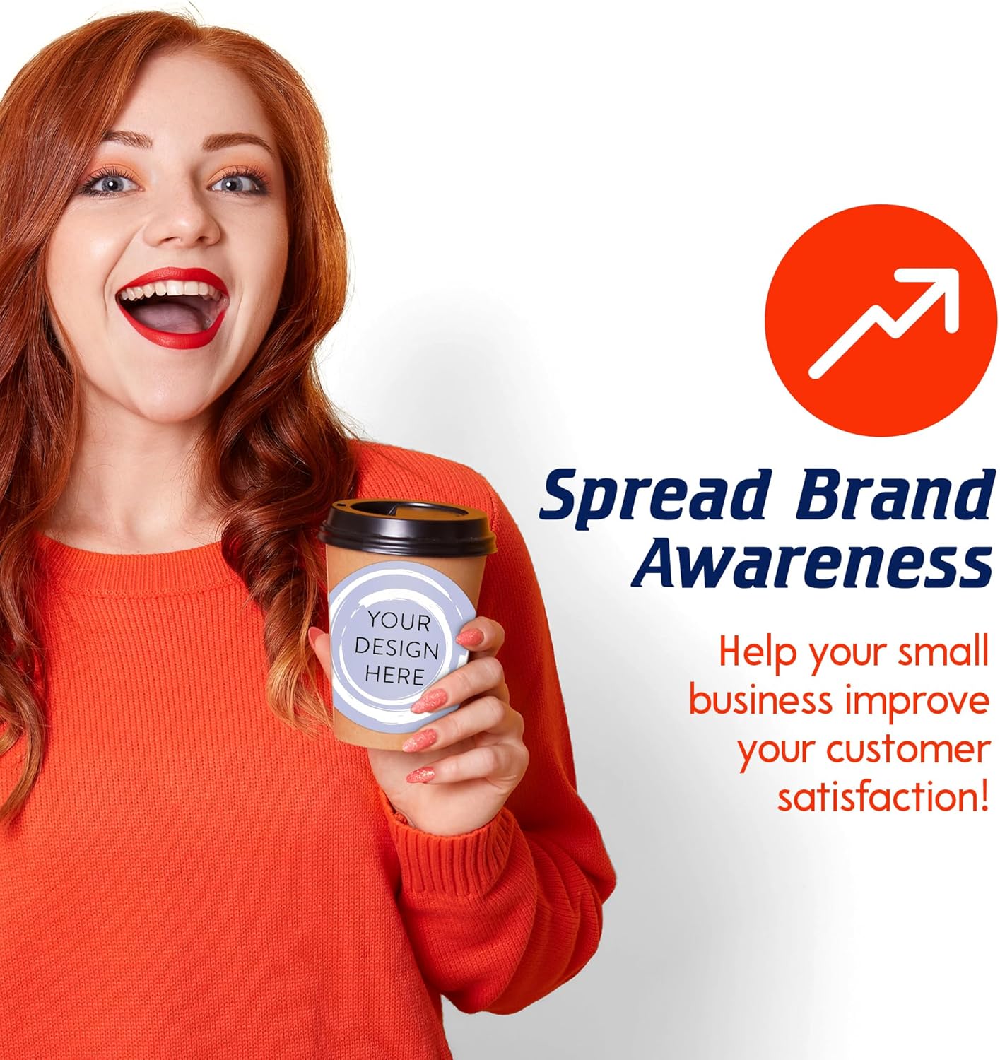 100 Custom Vinyl Stickers - Upload Your own Image, Text, Design, Logo - Personalized Logo Labels for Handmade, Packaging, Bottle, Jars, Candle, Brand Stickers (Lavender Swirls, 6x6)