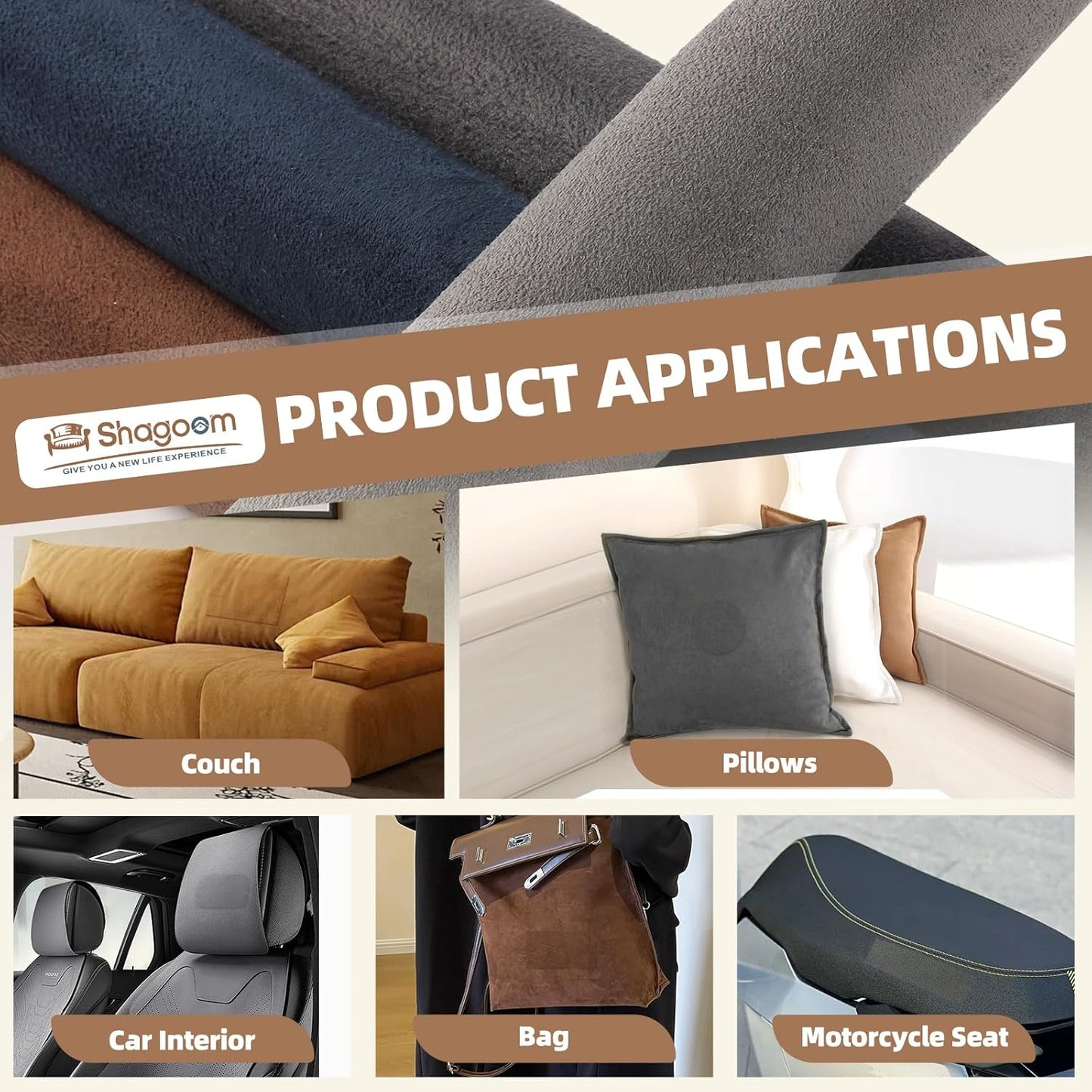 Suede Repair Patch, 17X79 Inch Fabric Large Repair Tape, Self-Adhesive Patches for Furniture, Sofa, Car Interior, Shoes, Hand Bag, Clothing (Dark Grey, 17X79 Inch)